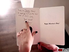 My stepsisters seduce and fuck me on Valentines day