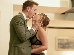 Arsch, Blasen, Braunhaarige, Besamung, Hundestellung, Behaart, Hd, Natürlichen titten