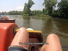Grosse titten, Tschechisch, Hundestellung, Hd, Natürlich, Öffentlich, Realität, Flotter dreier