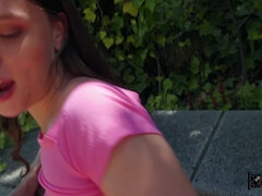 Culo, Chica, Mamada, Europeo, Tetas naturales, Al aire libre, Pov, Realidad