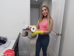 18, デカパイ, ブロンド, 茶髪の, バック, 手コキする, 現実, ティーン