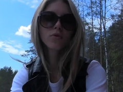Blond, Pijpbeurt, Buiten, Zuigen