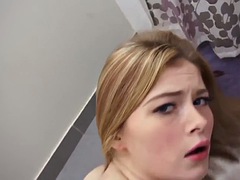 In den arsch, Grosser schwanz, Blasen, Spermaladung, Hardcore, Hd, Pov, Rotschopf