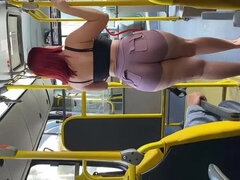 お尻, ブラジル, バス, 気狂い, ラティーナ, ハメ撮り, 娼婦, のぞき