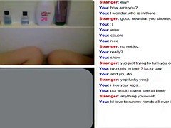 Omegle 01 - Two lesbian teens in bath