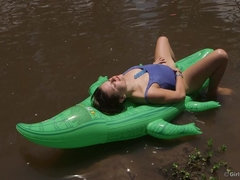 Braunhaarige, Orgasmus, Im freien, Solo