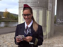 Schönheit, Braunhaarige, Tschechisch, Hd, Öffentlich, Schlampe, Strümpfe, Jungendliche (18+)