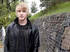 Blond-haired amateur fucks outdoors and indoors