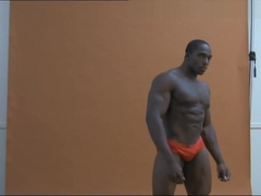 PGM Tyrese Henderson l black hunk posing for photoshoot with a boner