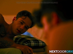 Chocolate Hairy Man Spitroasted By Cool Stranger & Jock Friend