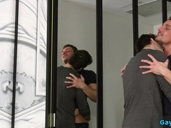 Huge Man-meat takes on two guys and takes a hot load in his ass