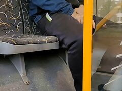 Risky wank in public bus