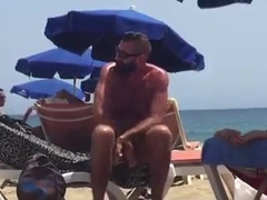 Str8 spy daddy bear at the beach 4