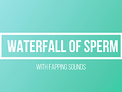 John Maison Performs waterfall of dripping sperm along the shaft