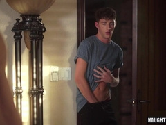 Watch Jock Mass ejaculate on Brazilian face and take a hot load on his face