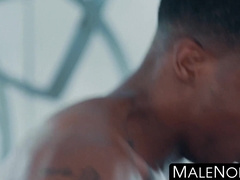 MaleNoir.com - Three black stallions fuck each other and their white bottom boy hard