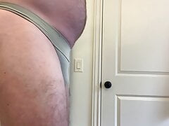Jerking in stepdaughter thong