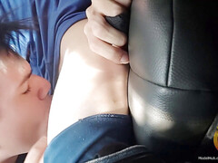 Head car, cum eating, oral