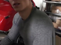 Bike mechanic barebacks and creampies muscular customer