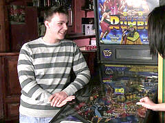 She involves hetero guy into homosexual gaysex