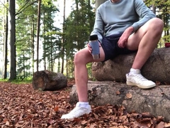 Im Wald Kaffee trinken …und wichsen