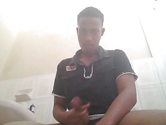 BLACK GUY STROKING HIS DICK