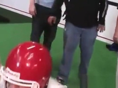 Hot boys joining college fraternity in a gay ritual