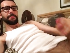 It went in hisa beard