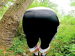 BIGGBUTT2XL SHOWS HIS FAT ASS IN WOODS HAMILTON NEW JERSEYY