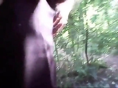 Grandfather Showcases His Fuck-stick Outdoors