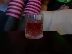 Sissy Burglar is swallowing, smoking , plunging and soiree stiff !!!