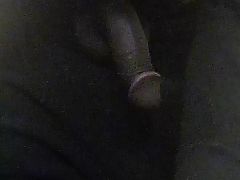 Thug whipped that big black dick out and started jerking off