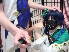 Genshin Impact Femboys Venti X Albedo Hot Raw Fuck