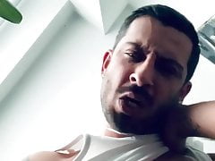 Fag Denis is jerking and cumming