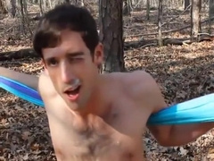 Relaxing selfsuck in a hammock