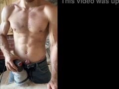 Russian BUILDER gets insane at work and shoots a load on your face! Super Hot solo!