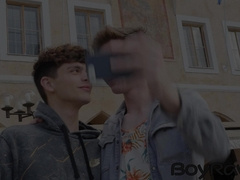 Horny Josh Cavalin loves licking twink BF Zayne Brights hole