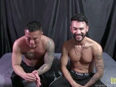 Mature gay guy gets blow job and takes it in the ass