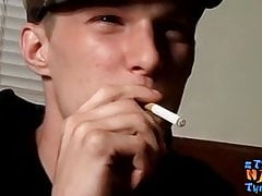 Straight amateur thugs Chain and Aaron join to wank dicks