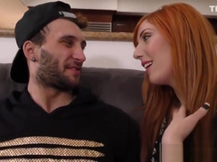 Hung black men sharing a bi curious guy in front of his wife