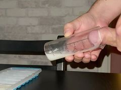 Making sperm ice with 14 massive loads