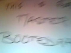 Butt Plug Training and Eating Cum from Rubber Boots