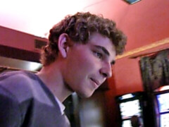 Curly-haired gambler getting fucked in the butt in POV