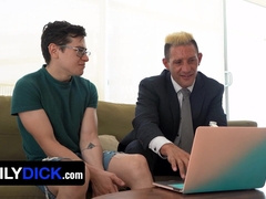 Magnificent Step Stepson Gets His Bum Slot Penetrated By Dangled Step Daddy - FamilyDick