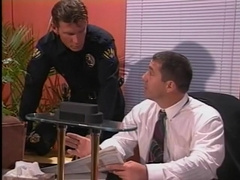 Fabulous male pornstar Chad Conners in amazing blowjob, uniform gay porn scene