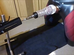 Machine fleshlight fuck and cum