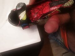 My big cock fills up high heel