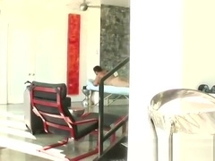 Bearded guy goes for a massage