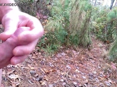 Hiking in the forest, liking myself out in nature.
