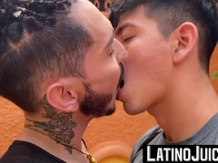 LatinoJuice.com - Long haired latino Ken drilled deeply by tanned hunk Marcos cock